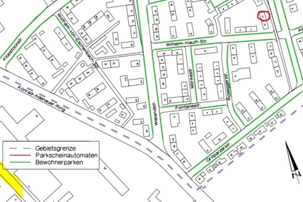 Bahnhofsnahe, Ruhige Und Sonnige 2 Zimmerwohnung Im Dichterviertel 威斯巴登 外观 照片